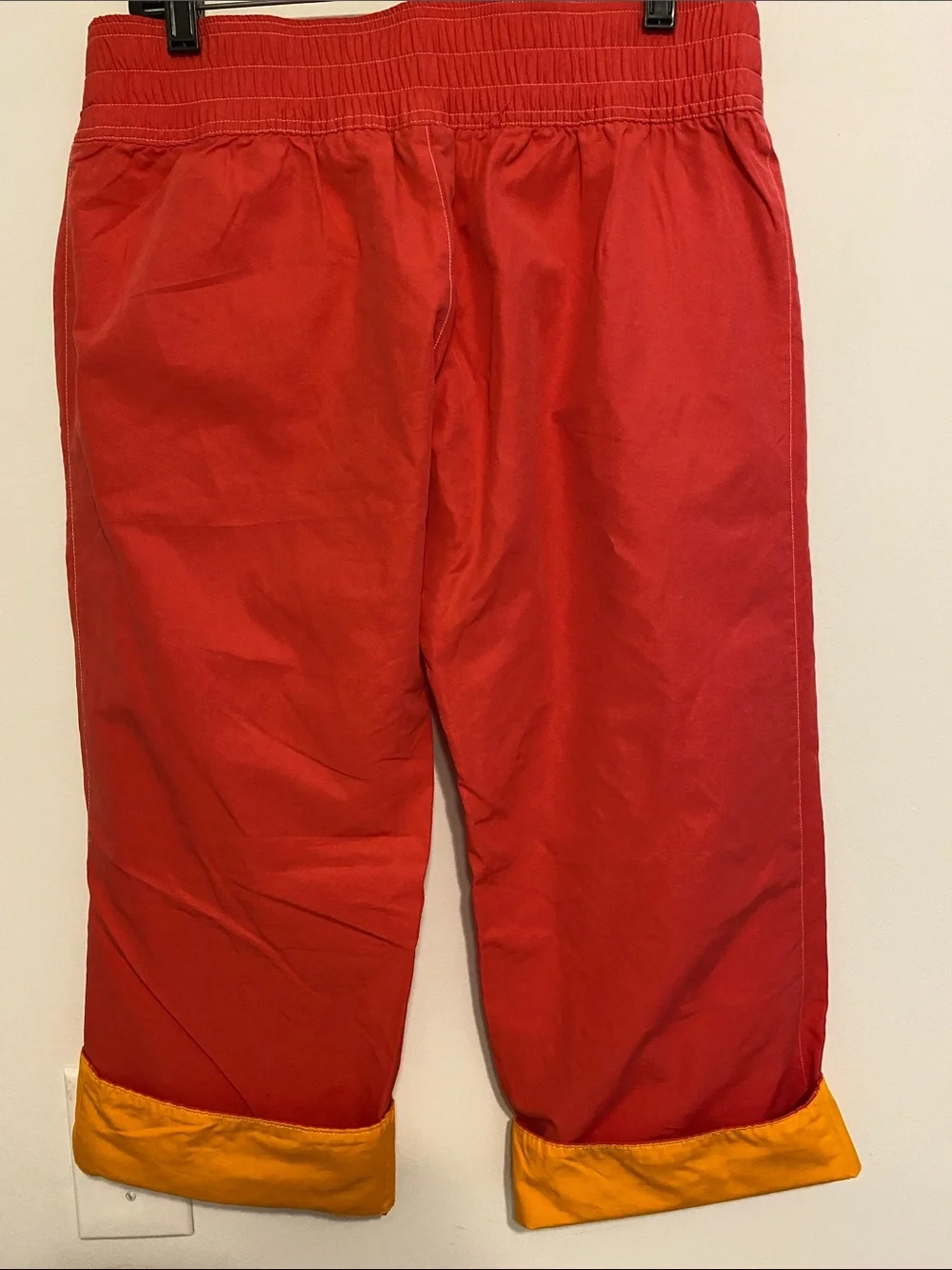 Nike Vintage Coral Capris with Orange Cuff, like new.